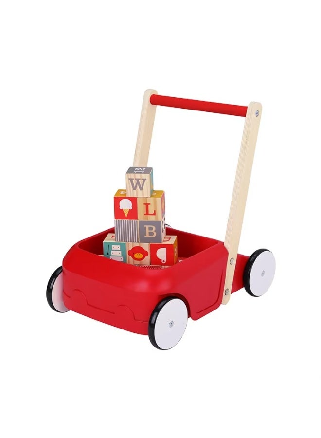 توكي توي TOOKY TOY – لعبة تعليمية خشبية للأطفال، طاولة المشي للأطفال واللعب التعليمي للأطفال الصغار - Image 1